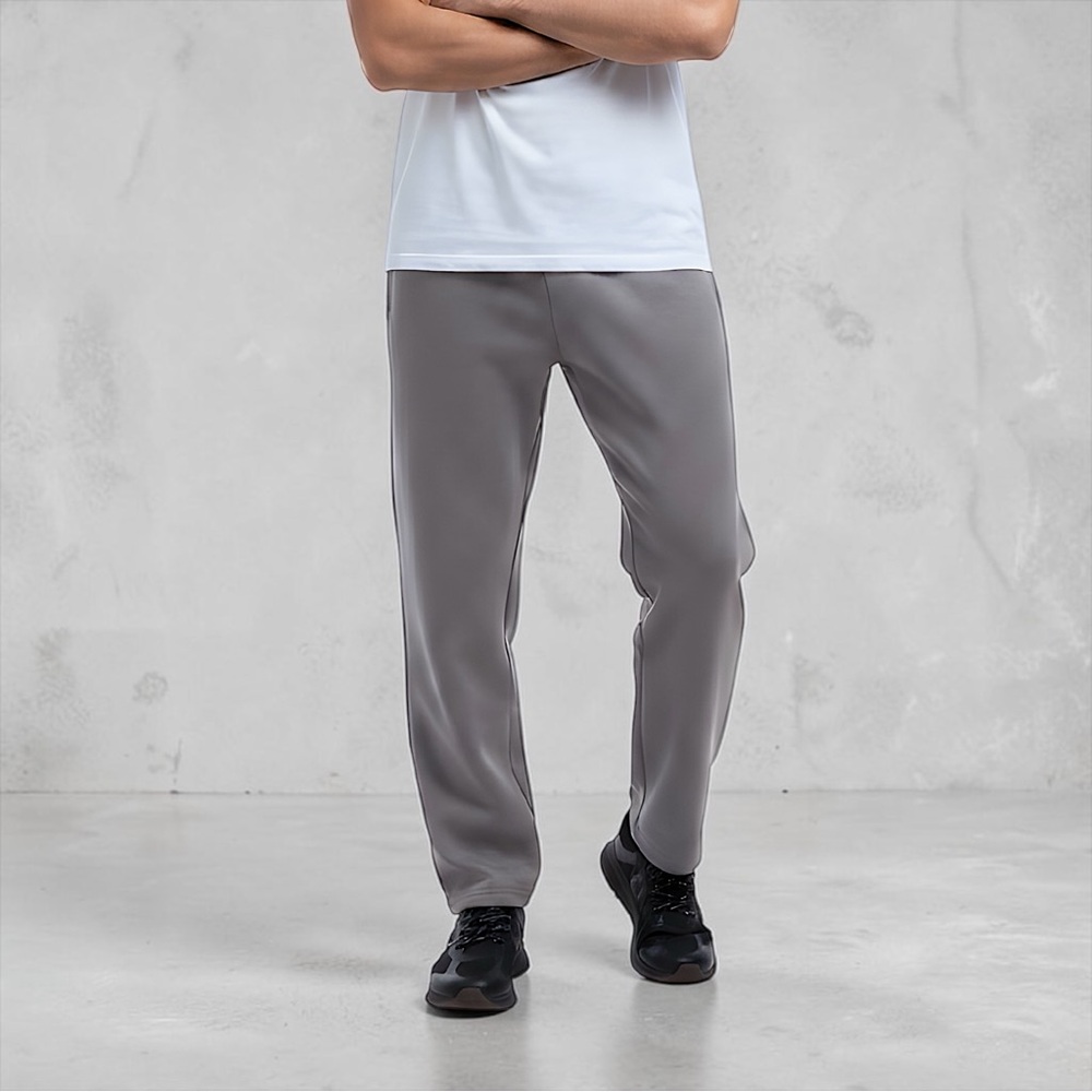 Spyder Men’s Heavyweight Perforated Bonded Polar Fleece Grey Pants Sz L